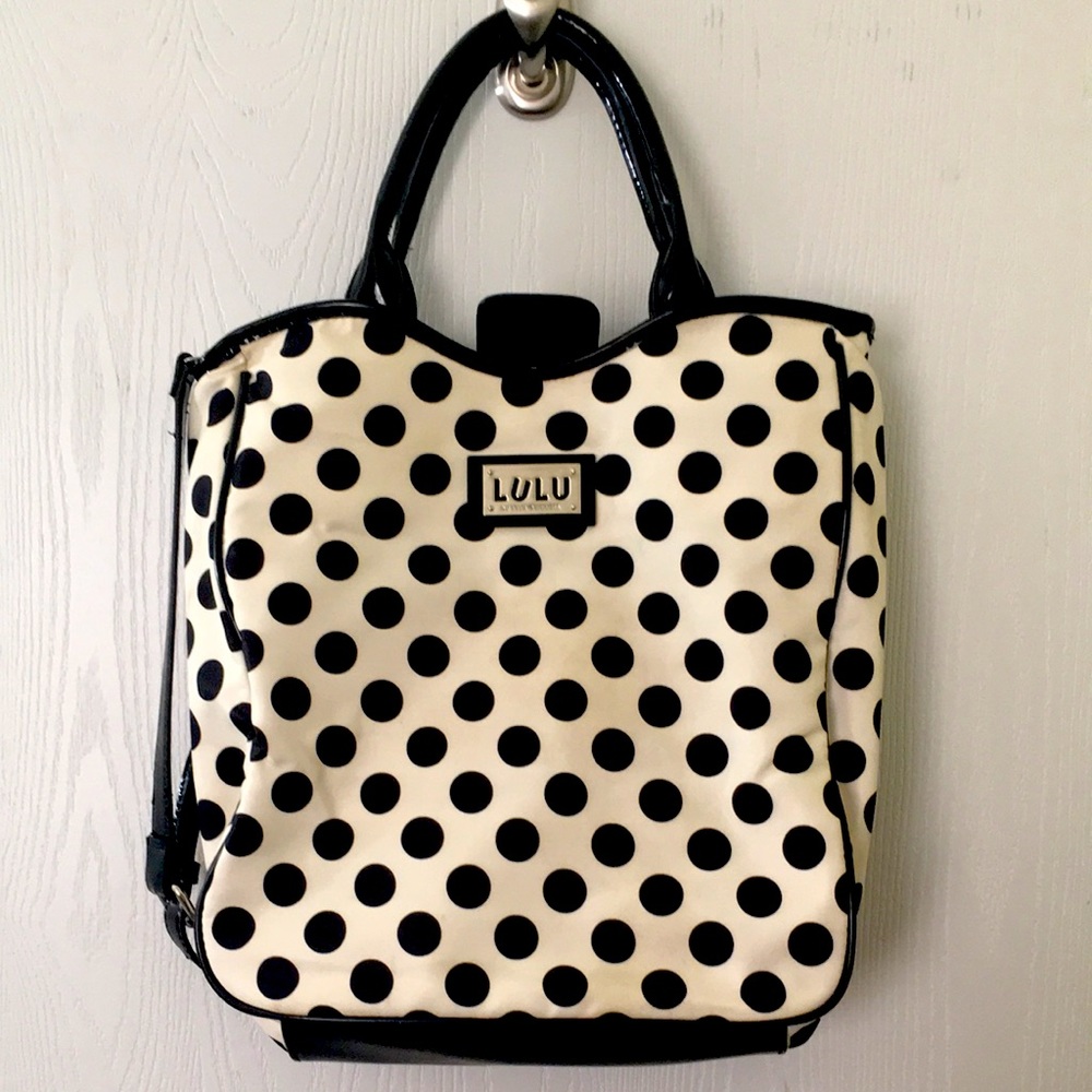 LULU Guinness Polka Dot tote